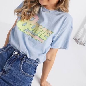 ✨3/15✨ LN Pastel David Bowie Graphic Tee XS SFH